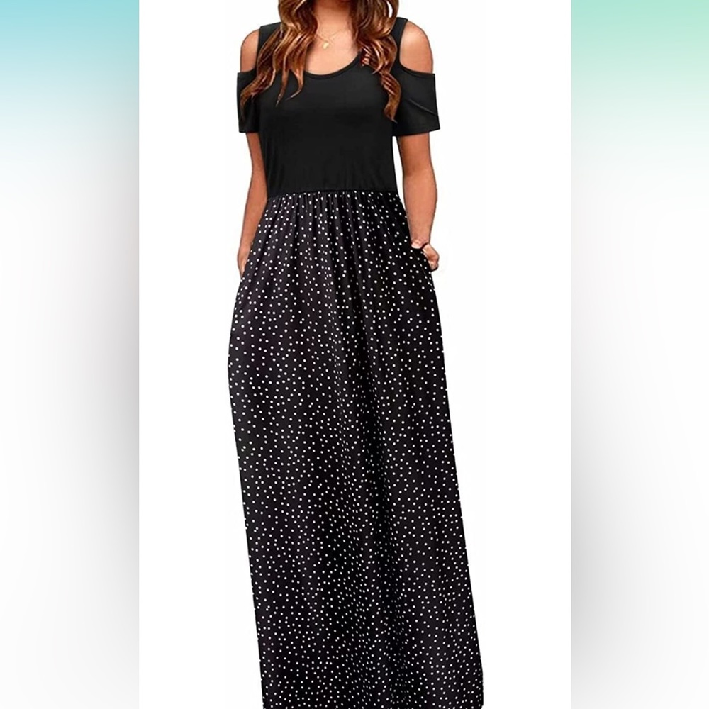 NWT PLUS SIZE  STYLEWORD Cold Shoulder Maxi dress Sz XXL